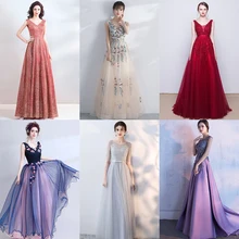 Серые элегантные вечерние платья с коротким рукавом и открытой спиной на шнуровке вечерние платья длиной до пола YS025