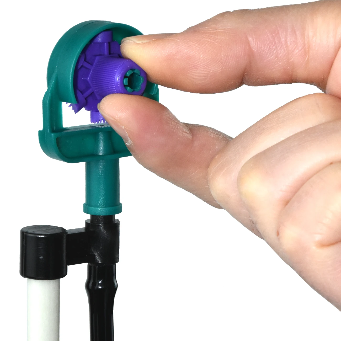 SPRYCLE Gartenbewässerung, verstellbare Sprinkler, 60/90/180/270/360 Grad, 50 cm, Fiberglaspfahl für Wasser-Topfpflanzen – Detail 5
