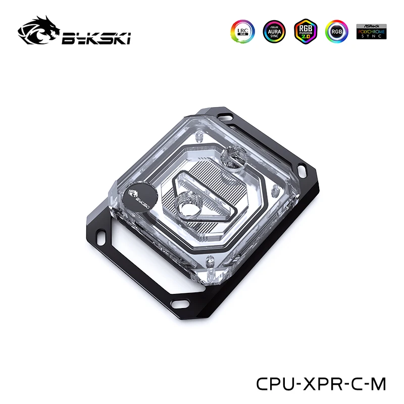 Bykski Processor Raffreddamento Ad Acqua Cpu Block Cooler Per Amd Ryzen 9/7/5 Am5,Am4, Processore Am3, Cpu-Xpr-C-M