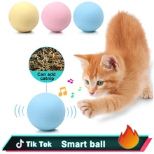 Brinquedos inteligentes interativos bola catnip gato treinamento animal de estimação jogando bola suplie produtos teaser gatos gatinho brinquedo suprimentos