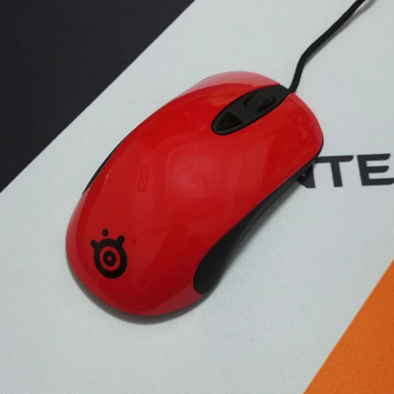 Оригинальная игровая мышь SteelSeries Kinzu V3/V2, USB Проводная оптическая мышь 2000 dpi Steelseries - Цвет: Kinzu v2 Red