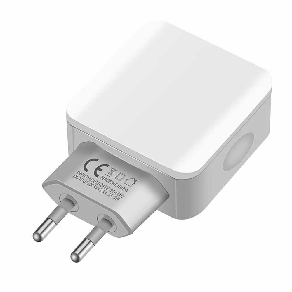 Светодиодный 3USB 3.5A Универсальное зарядное устройство для путешествий USB заряжаемое зарядное устройство для iPhone X 8 iPad быстрое настенное зарядное устройство для samsung S9 зарядное устройство для телефона