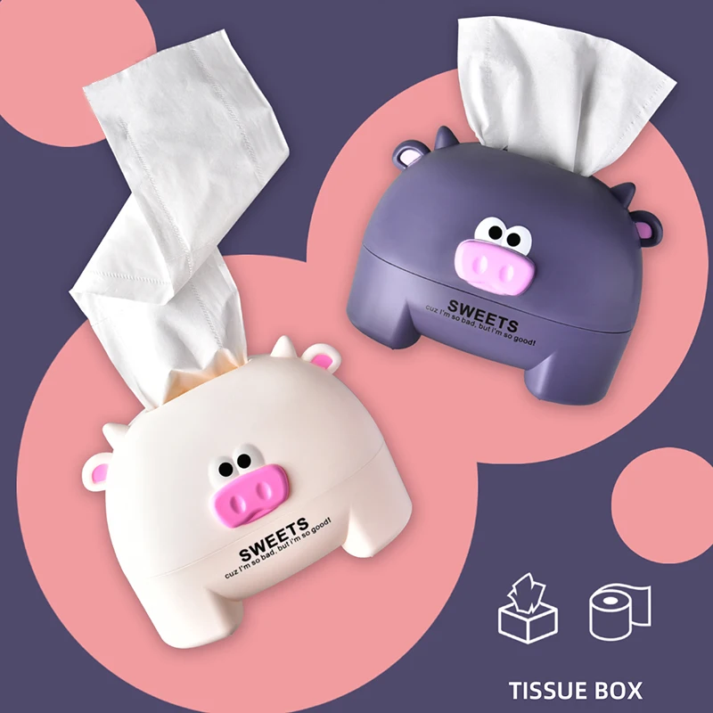 Новый креативный мультяшный контейнер для салфеток со слоном ванной комнаты