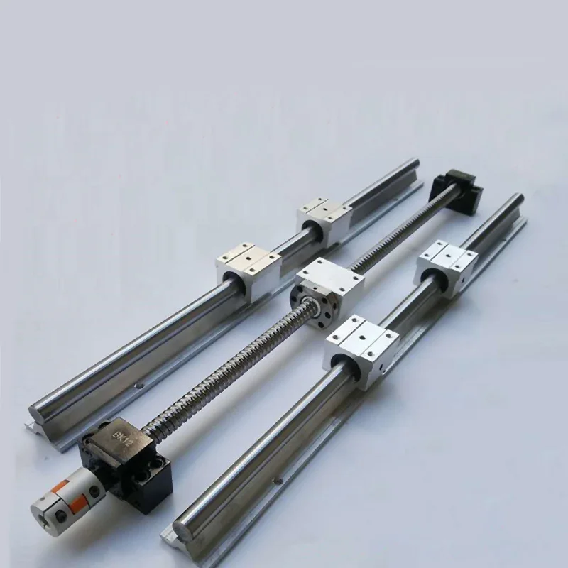 ball screw SFU1605-200-2500 & 2Pcs linear guide SBR16 L any length +4 pcs SBR16UU & BK12 and BK12 & coupler 8 *10 4.6 afbeelding