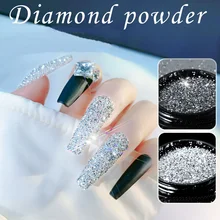 

Reflective Glitter Powder for Nails Shinning Crystal Diamonds Flakes Sequins Holographic Glass Micro Drill Nails Art Decoration