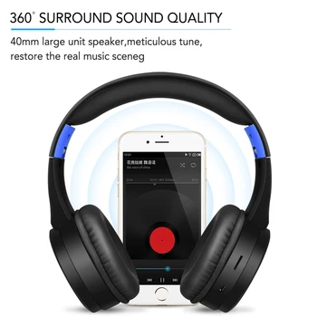 

Foldable Stereo Wireless Bluetooth Headphone Super Bass Stereo Headset Music Head Over Headphones Earphone with Mic for Iphone