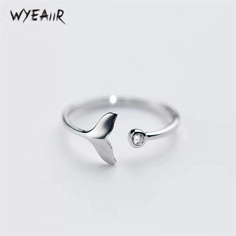 WYEAIIR новые литературные рыбий хвост русалки милые романтические кольца из