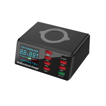 

QC3.0 Charge PD Type-C 18W Wireless Charger Portahone USB Phone Row Insert Charging Power EU AU UK US Plug For IPhone Xiaomi