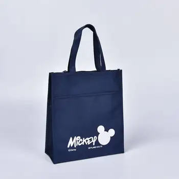 

Disney new student bag handbag green oxford shopping bag waterproof canvas tutorial bag tote bag purse children hand bags