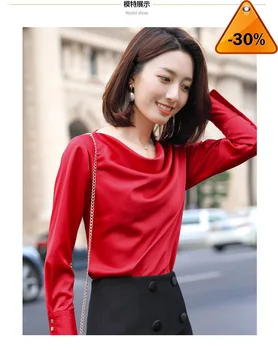 

women New spring shirt fashion retro loose long sleeve casual chiffon purple blouses office ladies foraml plus size tops