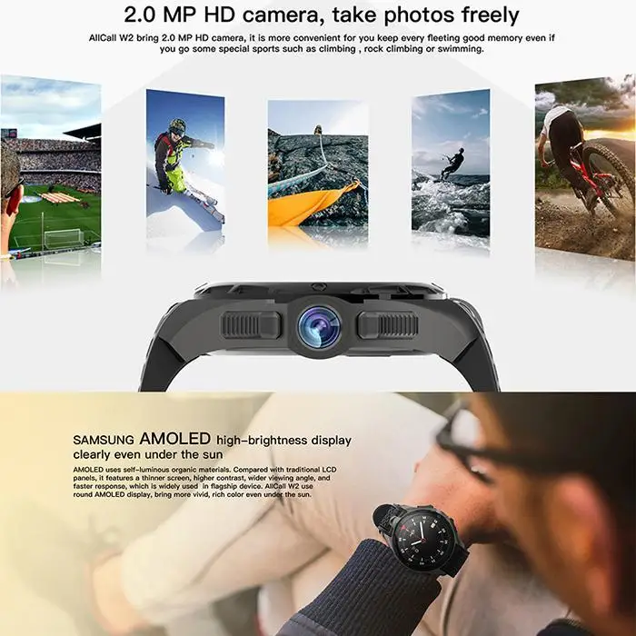 Умные часы 2.0MP 3g телефон сердце Android 7,0 скорость 460 мАч 2 Гб 400x400 пикселей монитор Шагомер IP68 16 Гб