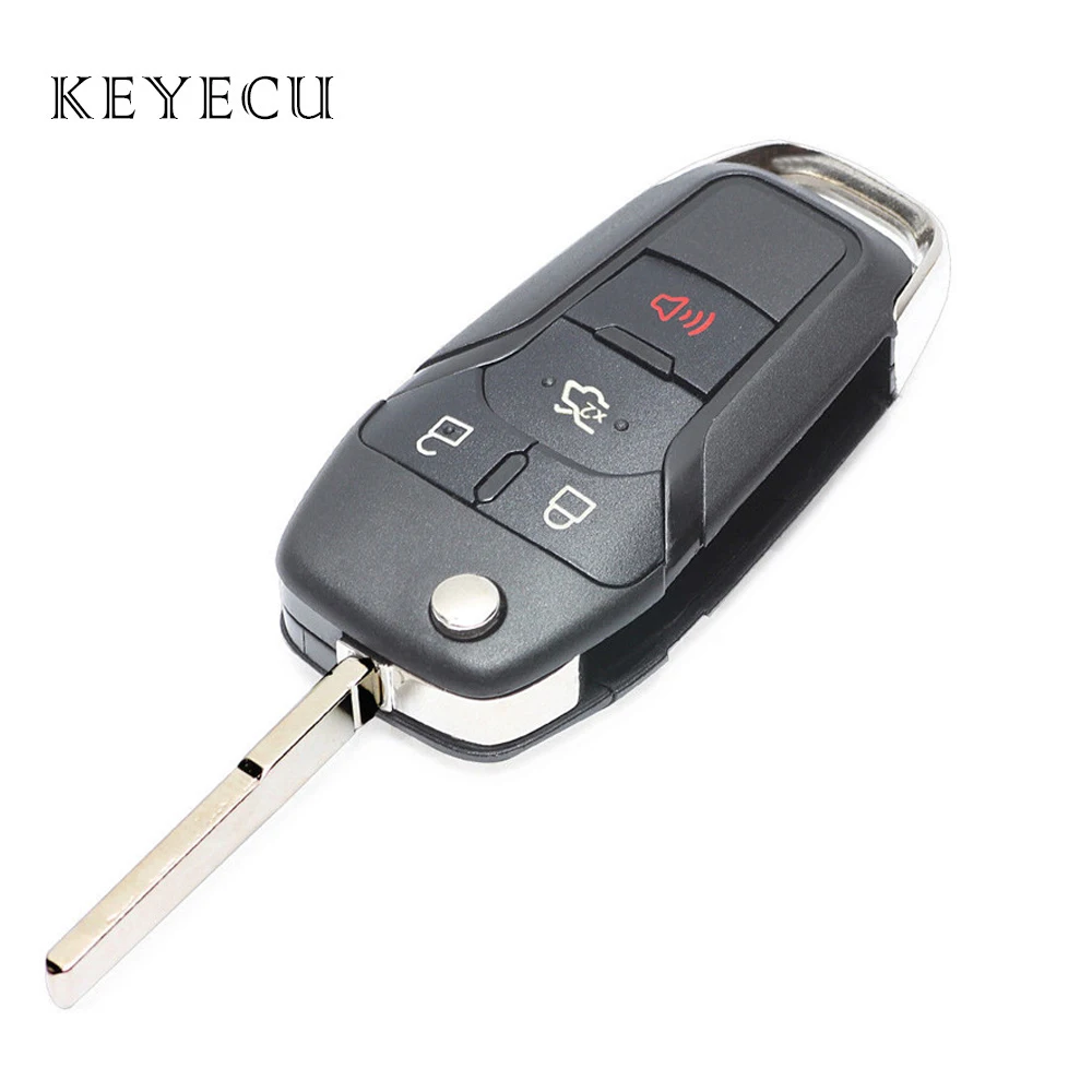 

Keyecu New Replacement Smart Remote Flip Key Keyless Entry Fob 4 Buttons 315MHz for Ford Fusion 2013-2016 FCC ID: N5F-A08TAA