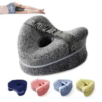 

48Memory Foam Leg Pillow Orthopedic Knee Leg Wedge Pillow Cushion for Side Sleeper Sciatica Relief Pregnant Woman Knee Pillow