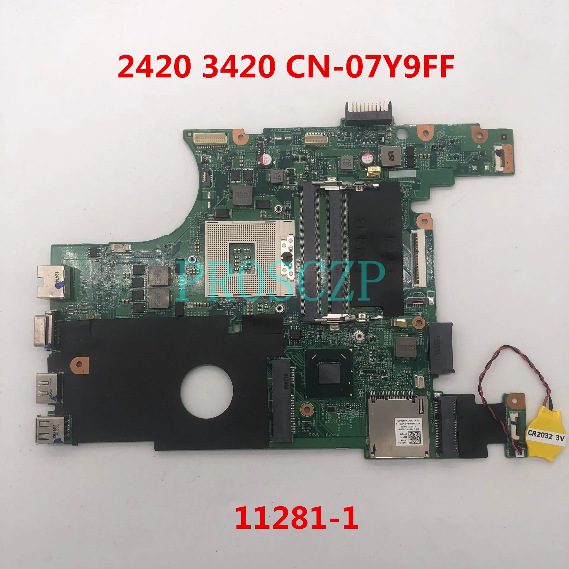 Dell Inspiron 14 3420 V3420 материнская плата 7Y9FF 07Y9FF CN-07Y9FF для ноутбука HM75 DDR3 100% Полная