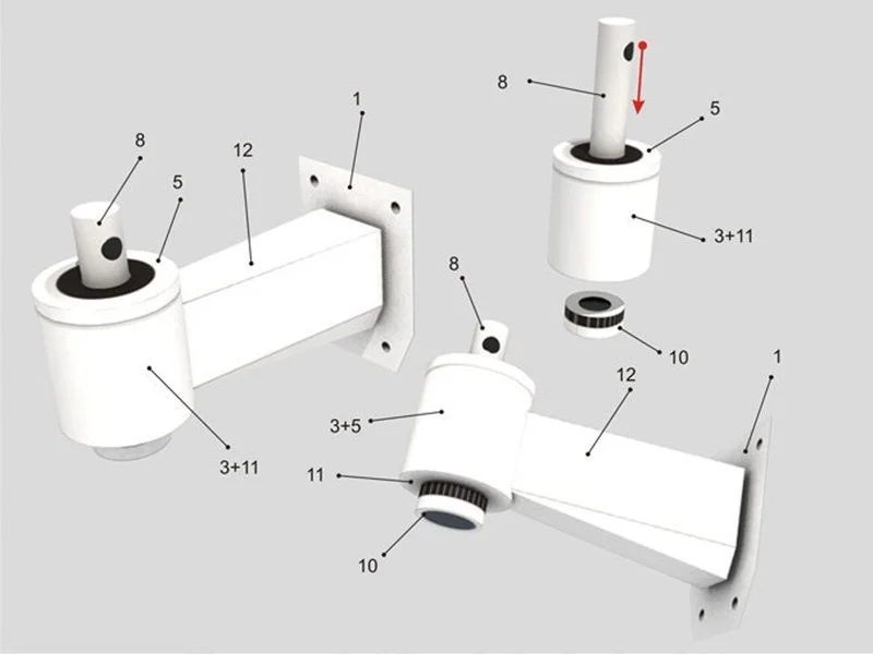 Creative 1: 1 HD Security Surveillance Camera Paper Model Handmade DIY Prop Model