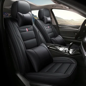 

Full Coverage Eco-leather auto seats covers PU Leather Car Seat Covers for Kia morning picanto rio cerato soul seed optima