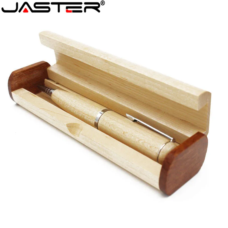 JASTER деревянная шариковая ручка с бесплатной цветной печатью логотипа деревянной