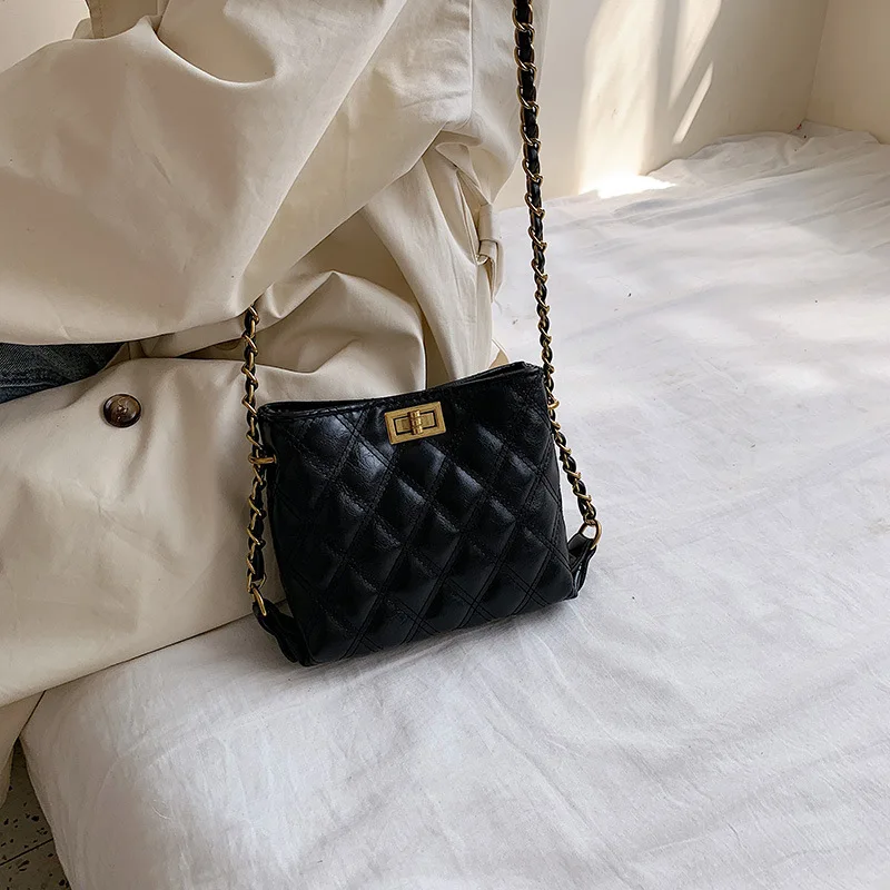 

Graceful INS Super Fire Rhombus Chain Small Bag 2019 Korean-style Mini Crossbody Bag Women Bags