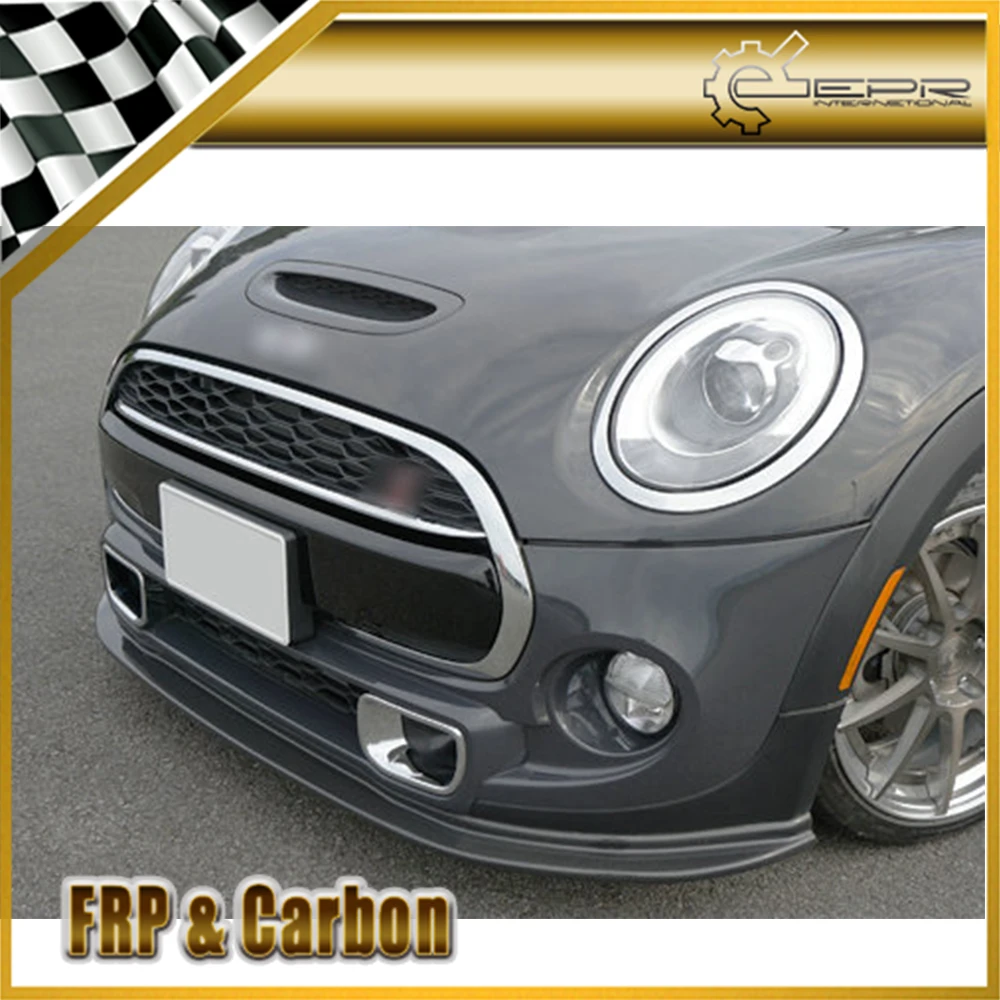 Только Cooper S) стеклянная Накладка для переднего бампера для F56 Mini Cooper S Mon style FRP
