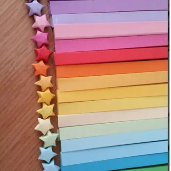 

Colorful Quilling Paper Decorative Paper 18 Colors Origami Lucky Star Paper Strips Craft Paper Wishing Star Material