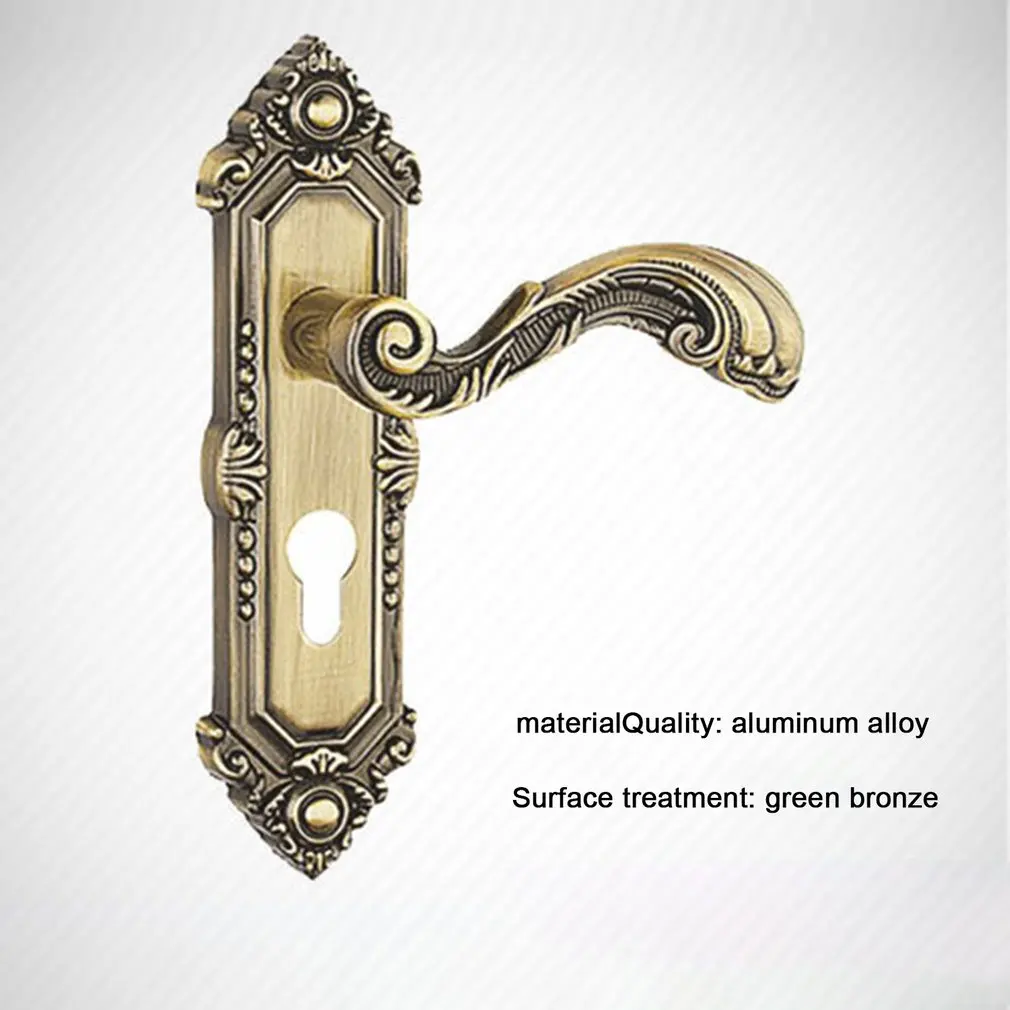 

Aluminum Alloy Security Door Locks Continental Bedroom Minimalist Interior Door Handle Lock Cylinder Mute Door Lock Household