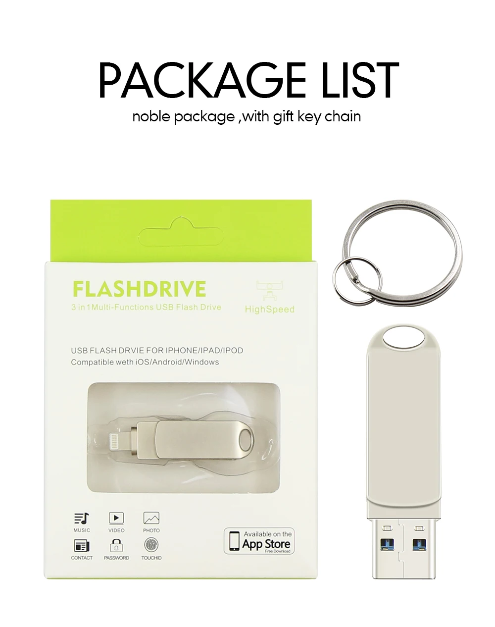 USB флэш-накопитель для iPhone X/8/7/7 Plus/6 Plus/6s/5/SE/ipad 2 в 1 флеш-накопитель 16 ГБ 32 ГБ 64 ГБ 128 Гб металлический флэш-накопитель usb 3,0