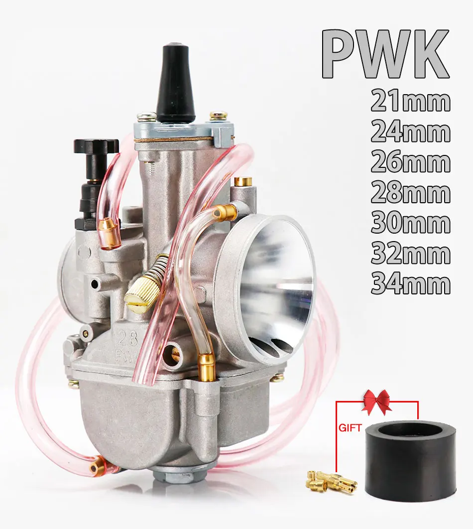 ZSDTRP 2T/4T двигатель мотоцикла Keihin Koso PWK карбюратор Carburador 21 24 26 28 30 32 34 мм с струей