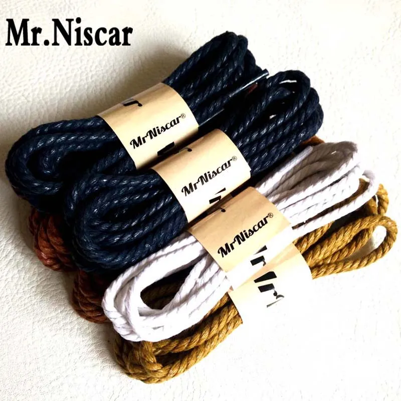 Mr. Niscar/2 пары, Круглый хлопковый, вощеный шнурок Пейсли, водонепроницаемые Вощеные шнурки для обуви, шнурки для обуви, шнурки для обуви