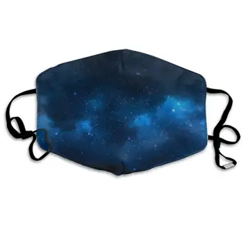 

Winter Norse Warmer, Comfortable Two Layer Blue Sky Galaxy Anti Dust Face Mask Cover Mouth for Adults and Teens