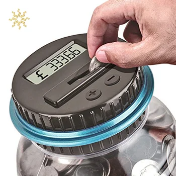 

Moneybox For Money Box Piggy Banks Digital Count Piggy Bank With LCD Display Jar Storage Coin Box To USD EURO GBP Cash Box K802