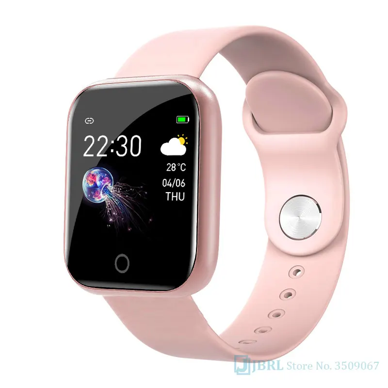Новые Роскошные Смарт-браслет Для мужчин Для женщин Smartband для Android браслет IOS смарт-браслет Фитнес трекер Марка Bluetooth Смарт-браслет - Цвет: silicone pink
