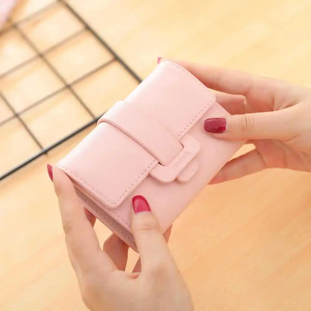

Wallet Women's Drawstring Buckle Korean-style Cute Cool Mini Large-Volume Small Card Bit More Women's zheng jian ka jia