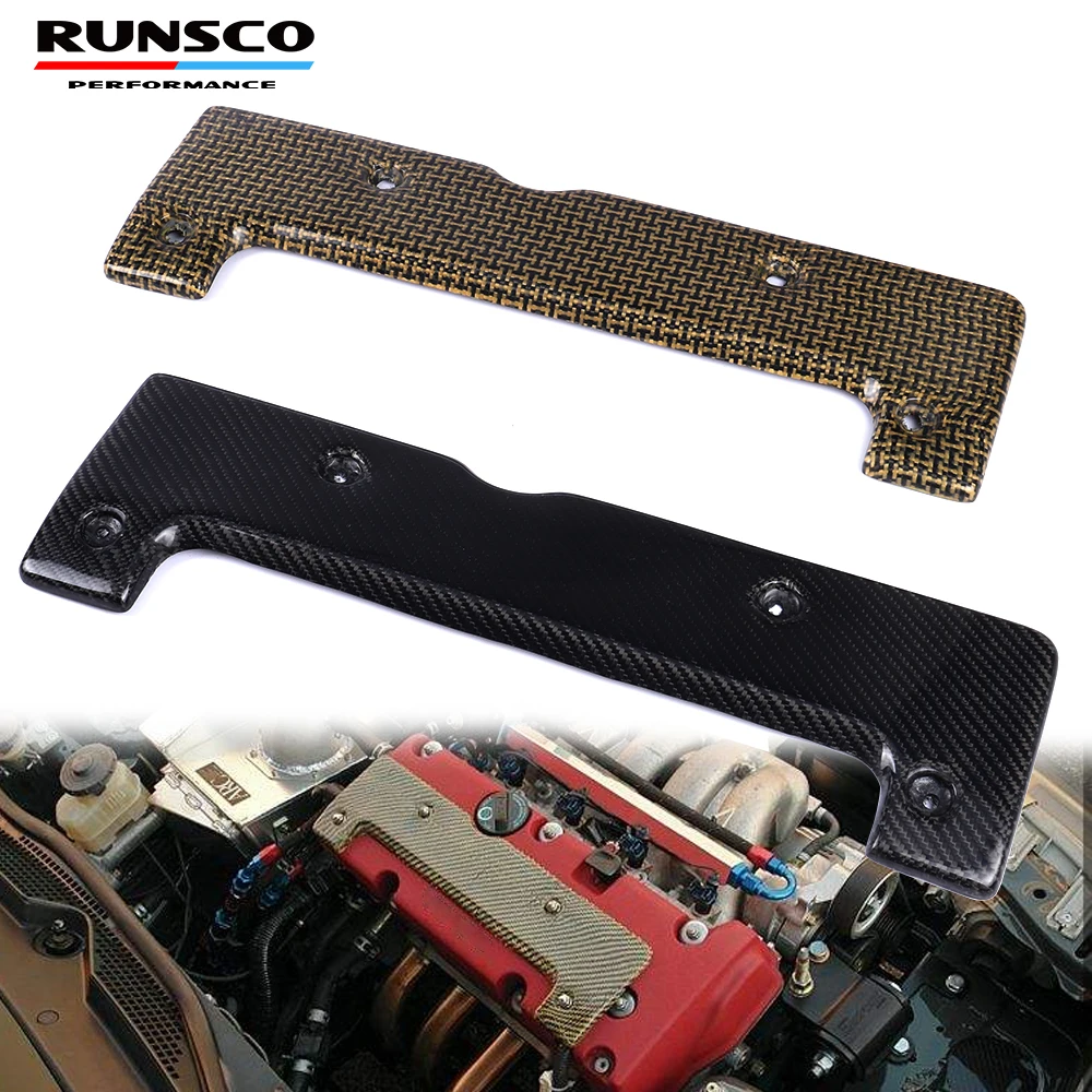 RealCarbonFiberSparkPlugCoverForHondaK20K24EngineAcuraRSX