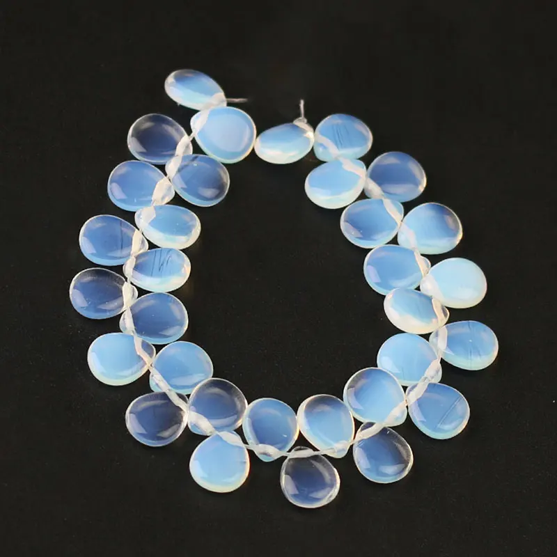 

10*12mm Natural Stones Opal Water Drop Loose Beads Petals DIY Handmade Jewelry Making Bracelet Necklace Opalite
