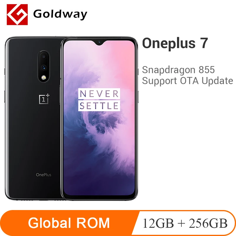 Смартфон с глобальной ПЗУ Oneplus 7, 12 Гб ОЗУ, 256 Гб ПЗУ, Snapdragon 855, 6,41 дюйма, 20 Вт, быстрая зарядка, 48мп UFS 3,0, NFC, 3700 мА/ч, мобильный телефон