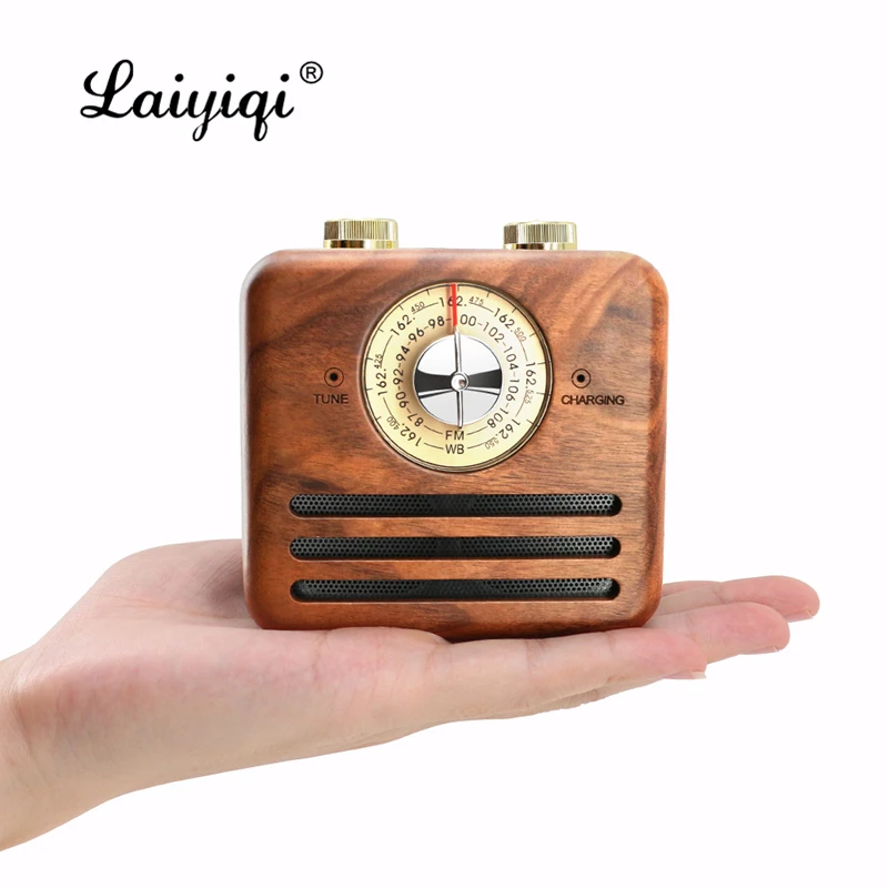 Laiyiqi ретро винтажный деревянный Bluetooth-динамик am FM-радио антенна приемник dab-радио