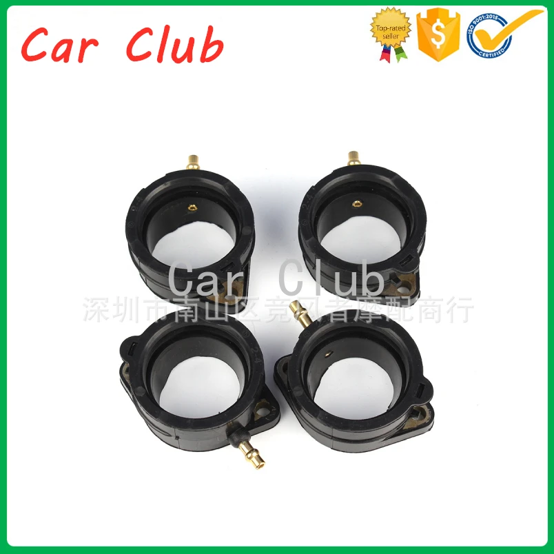 

4PCS Carburetor Intake Adapter Boot Set Carburetor Interface Glue Intake Pipe Port Connector for ZR1100C ZX1100E ZR1200A