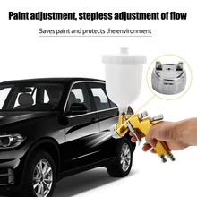 Аэрограф, пистолет-распылитель с 500 мл сосуд ключ Чистящая Щетка 1,3 мм сопло TTS Гравитация HVLP Аэрограф распылитель спрей краски инструмент