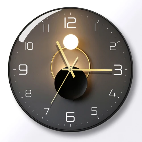 Home Living Room Decor Creative Wall Clock 3D Personality Clock Mute Dining Room Kitchen Cafe Room Decoration Wall Watch Bedroom 