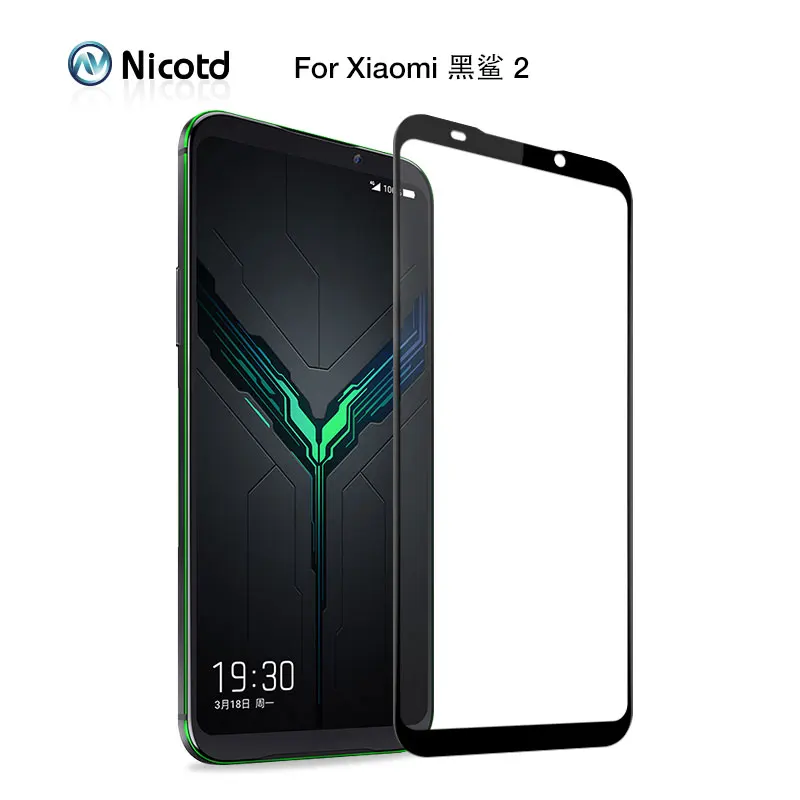 Nicotd 9h Защитная пленка для экрана Xiaomi Mi Blackshark 2 полное покрытие HD закаленное стекло