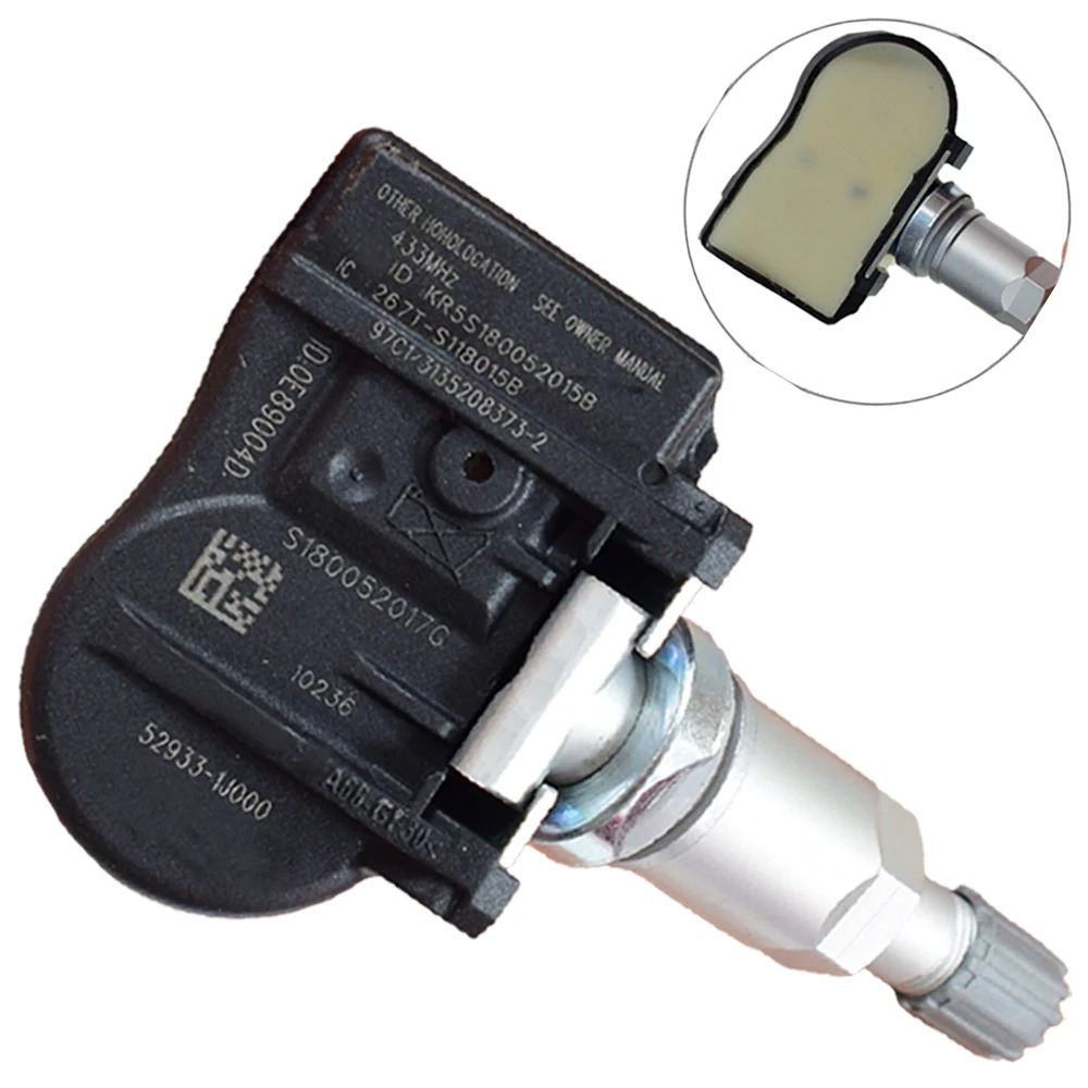 1 шт. датчик TPMS Датчик давления в шинах 52933-1J000 529331J000 433 МГц для hyundai I20 IX20 датчик давления в шинах