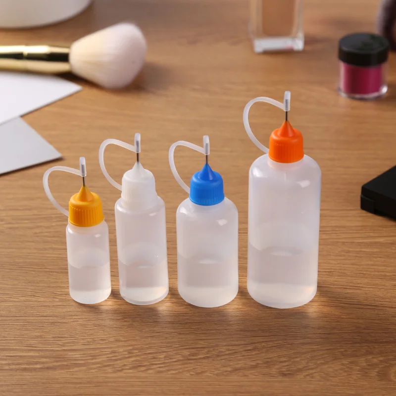 5-10 pcs/set 10/20/30/60ML Needle Tip Glue Applicator Bottles for Liquid Paint Glue Quilling DIY Scrapbooking Paper Crafts Tools