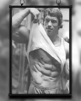 

A30 ARNOLD SCHWARZENEGGER Bodybuilding Motivational Gigantic Strong Wall Sticker Silk Poster Art Home Decoration Christmas gift