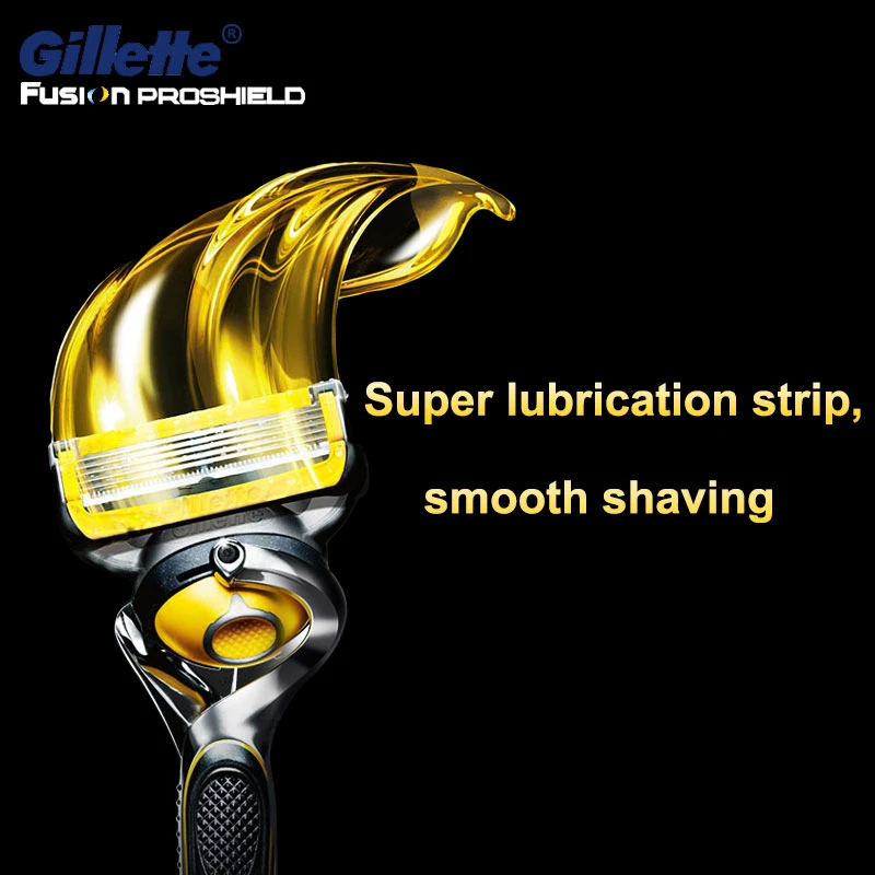 Original Gillette fusion Proshield Razor holder For men safety shaving cassettes handle with Replacement razor blade 3