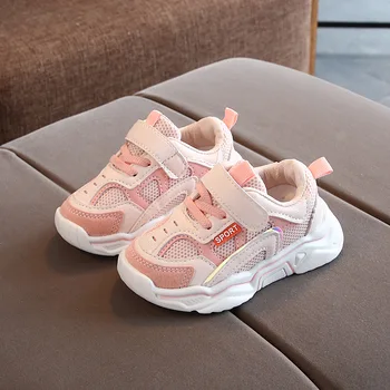 

2019 New Kids Fashion Mesh Breathable Sport Run Sneakers Casual Shoes Children Infant Kids Baby Boys Girls