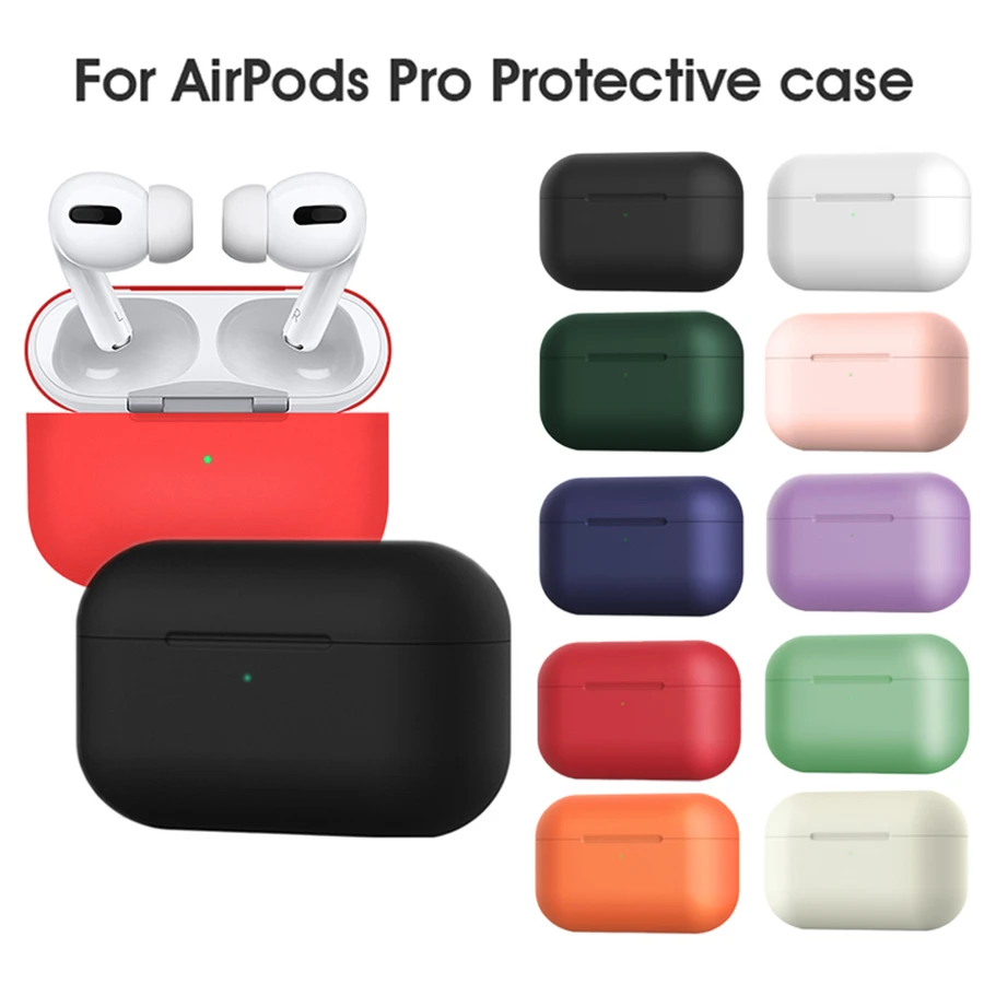 Силиконовый чехол для Apple Airpods Pro Наушники для AirPods Pro чехол Беспроводная Bluetooth гарнитура чехол противоударный чехол для Airpods 3