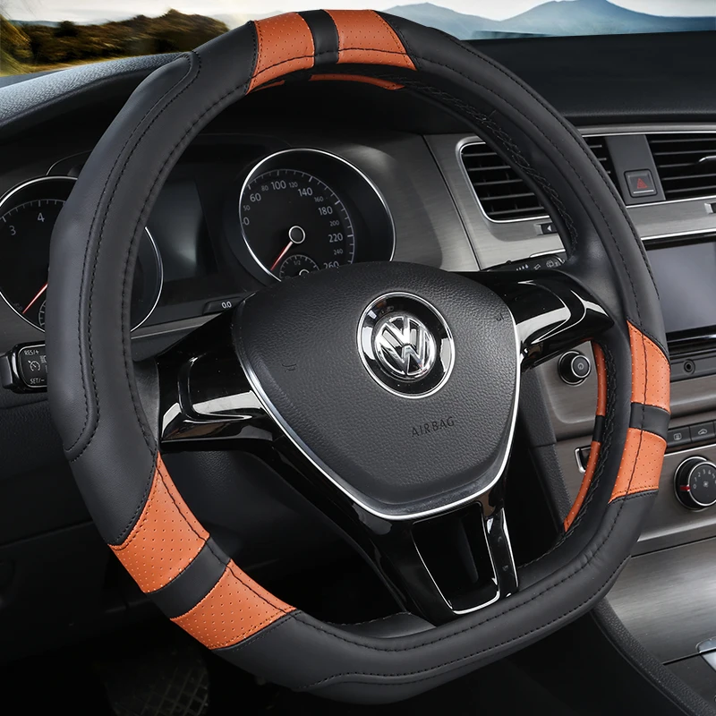 D образный кожаный чехол рулевого колеса автомобиля для Kia Sportage Optima K5 Nissan Qashqai J11 X