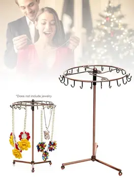 

Rotary Jewelry Stand Display Rack Earrings Ring Necklace Jewelry Holder Fashion Jewelry Organizer