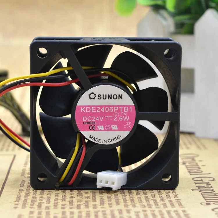 6025 24V 2,6 W KDE2406PTB1 защиты электродвигателя Вентилятор охлаждения
