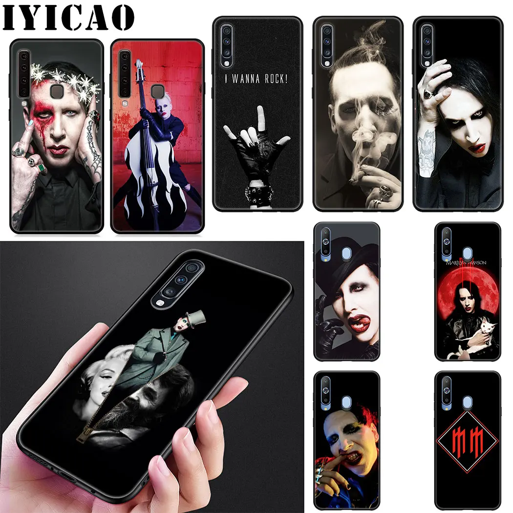 Marilyn Manson Soft Silicone Case for Samsung Galaxy J6 A9 A8 A7 A6 Plus 2018 A5 A3 2016 2017 Phone Cover |